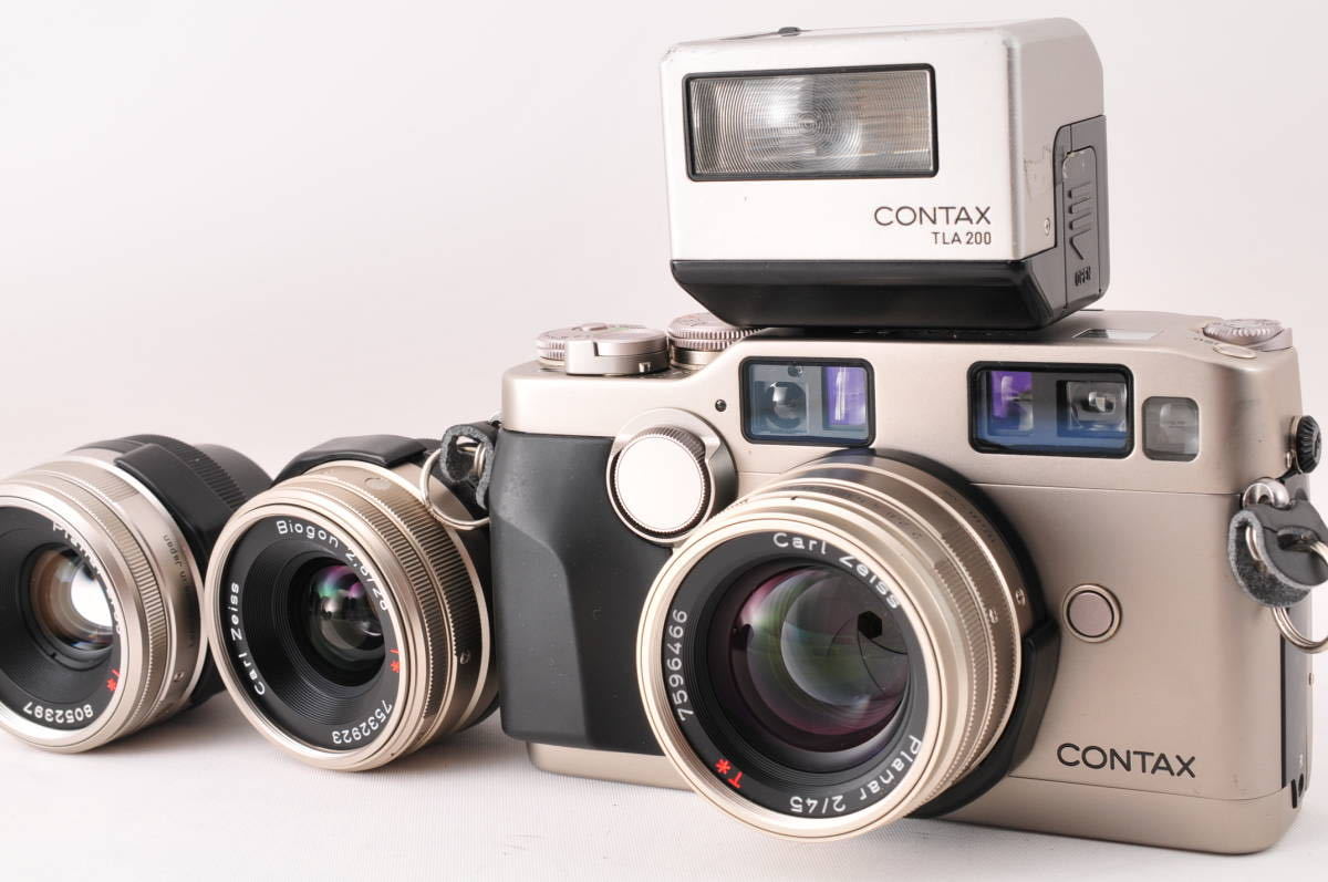 ☆豪華セット☆コンタックス Contax G2 + Planar 45mm 2/Planar 35mm 2