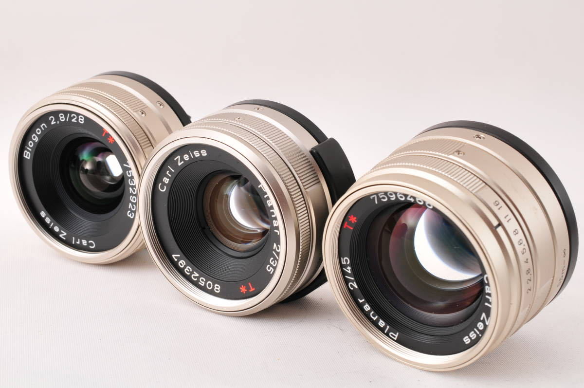 ☆豪華セット☆コンタックス Contax G2 + Planar 45mm 2/Planar 35mm 2