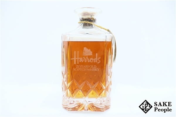 ハロッズ 21年 ウイスキー クリスタルデキャンタ 750ml Harrods 0