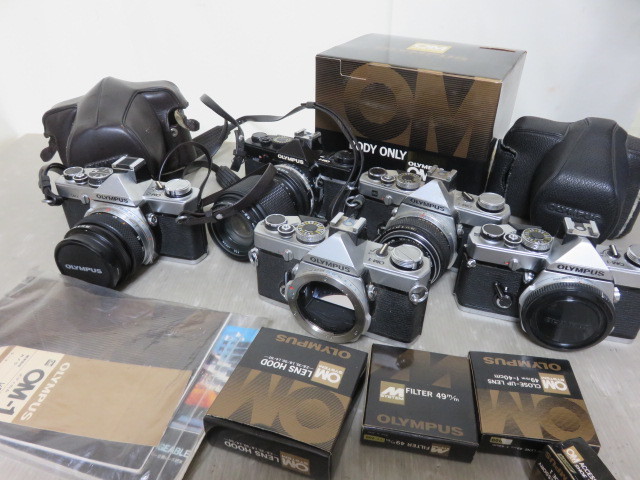 768☆オリンパス ジャンク扱 OM-1/F.ZUIKO 1.8 50mm/Tamron 70-210mm/OM-2