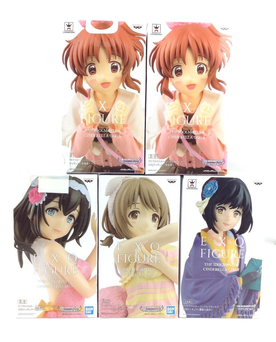 未開封 アイドルマスターシンデレラガールズ EXQフィギュア5点セット 