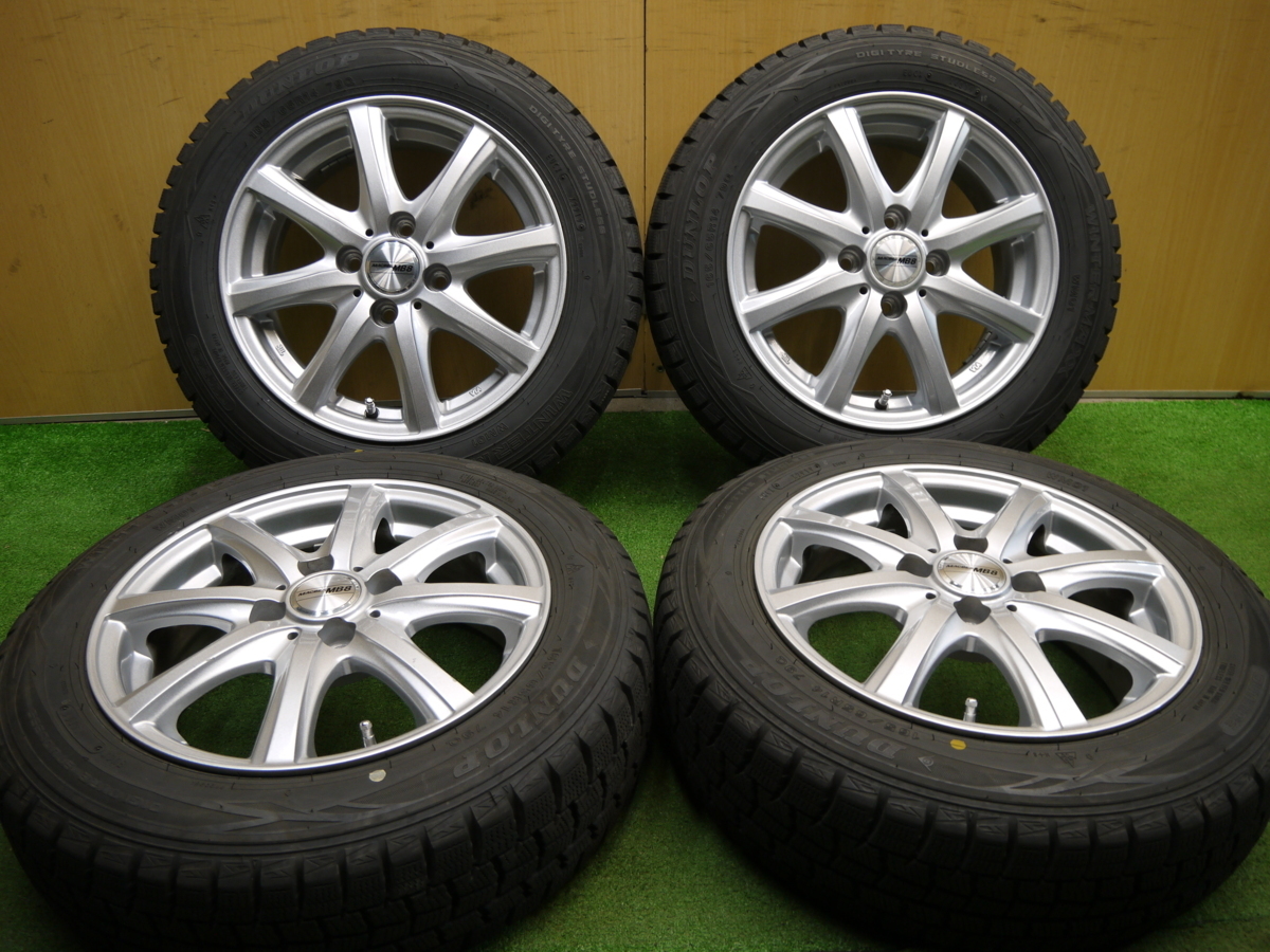 SALE，高品質 バリ溝 19年 キレイ ほぼ10分 スタッドレス 165/65R14 ダンロップ ウインターマックス WM01 MACBES MB8 マクベス 14インチ PCD100/4H(スタッドレスタイヤ)｜売買されたオークション情報、yahooの商品情報 4穴