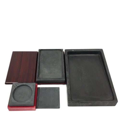 【正規品，人気】 硯 すずり 20&times;13cm / 31&times;20.3cm / 10&times;10cm 書道具 硯箱付き 含む 計3点 セット(その他)｜売買されたオークション情報、yahooの商品情報をアーカイブ公開 - オークファン その他