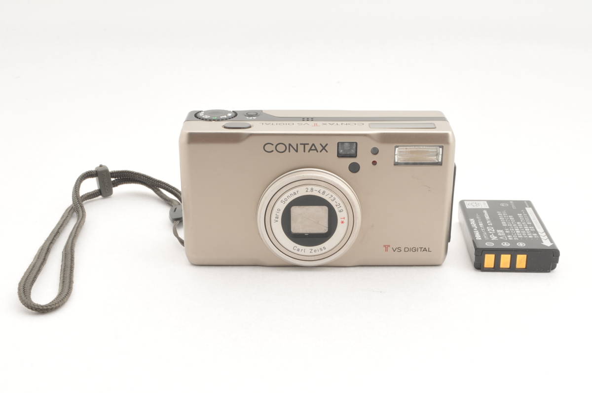 〓良品〓CONTAX コンタックス TVS DIGITAL チタンシルバー#2063 コンタックス TVS CONTAX [1126] フィルムカメラ DIGITAL(シルバー)