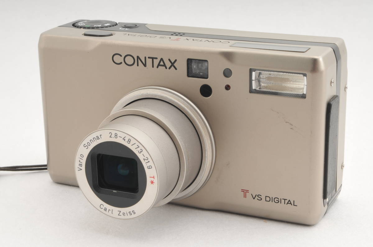 〓良品〓CONTAX コンタックス TVS DIGITAL チタンシルバー#2063 コンタックス TVS CONTAX [1126] フィルムカメラ DIGITAL(シルバー)