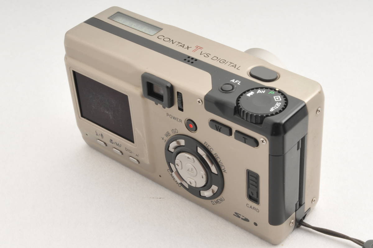 〓良品〓CONTAX コンタックス TVS DIGITAL チタンシルバー#2063 コンタックス TVS CONTAX [1126] フィルムカメラ DIGITAL(シルバー)