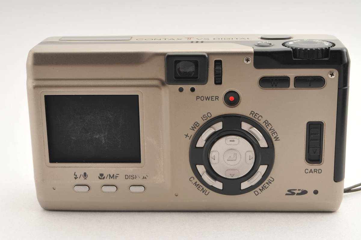 〓良品〓CONTAX コンタックス TVS DIGITAL チタンシルバー#2063 コンタックス TVS CONTAX [1126] フィルムカメラ DIGITAL(シルバー)