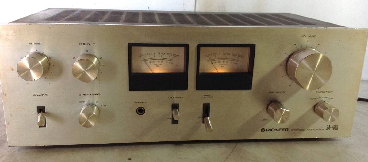 Pioneer パイオニア SA-7600 ステレオアンプ ※通電のみOK ジャンク品