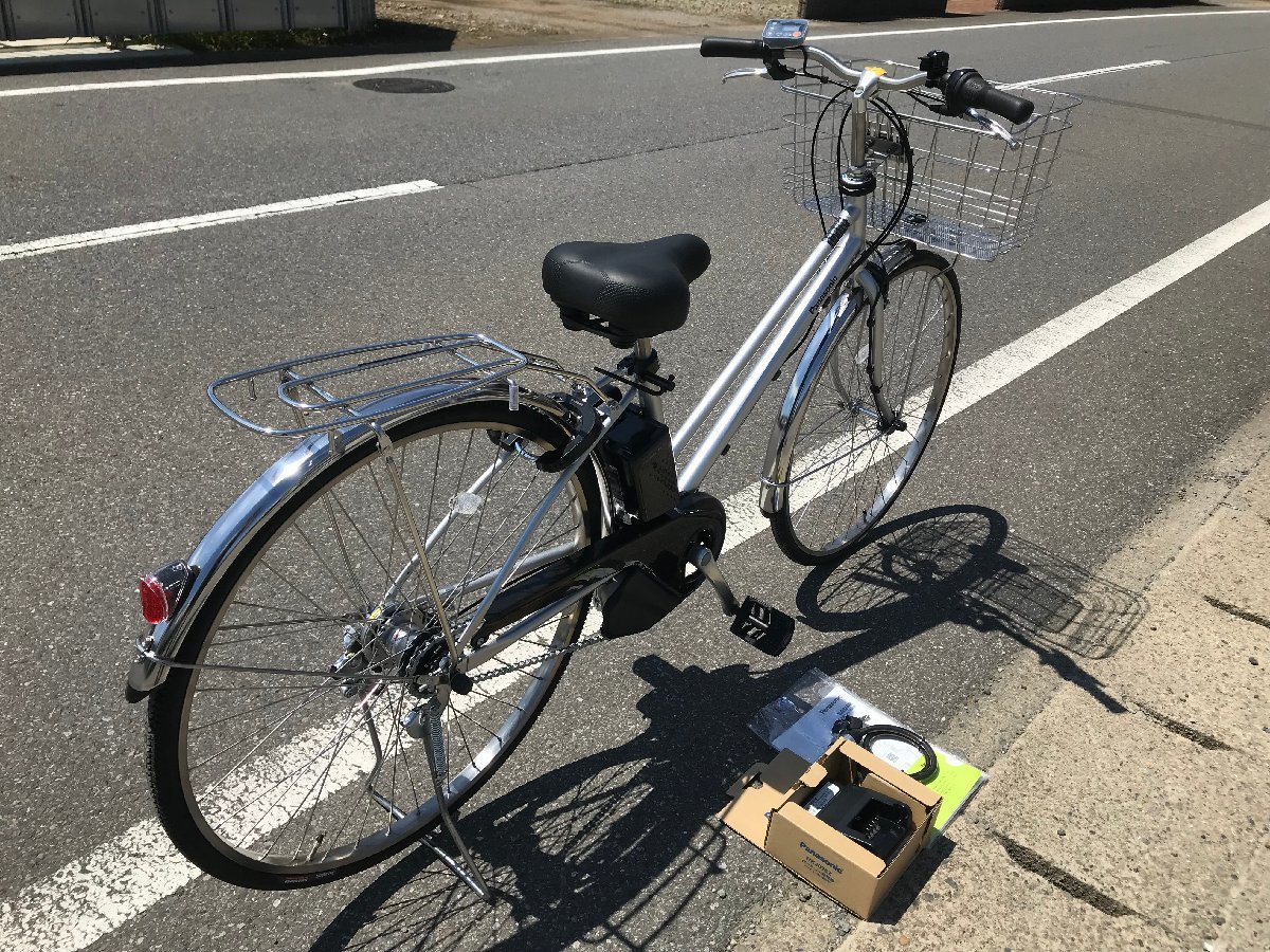 新しい電動アシスト自転車 1円 ほぼ パナソニック ティモDX シルバー 