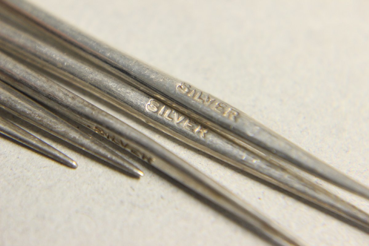 銀製品まとめて SILVER 950刻印スプーン4本 黒文字 カップなど 総重量