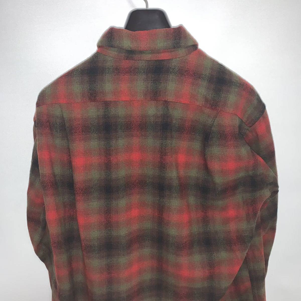 希少 50s VINTAGE USA製 PENDLETON オンブレ チェック オープンカラー 