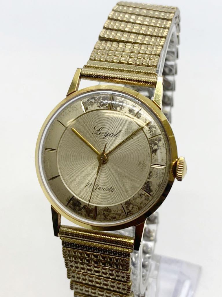 驚きの値段で 【LOYAL QUEEN ゴールド×ブラック - 21JEWELS 腕時計  