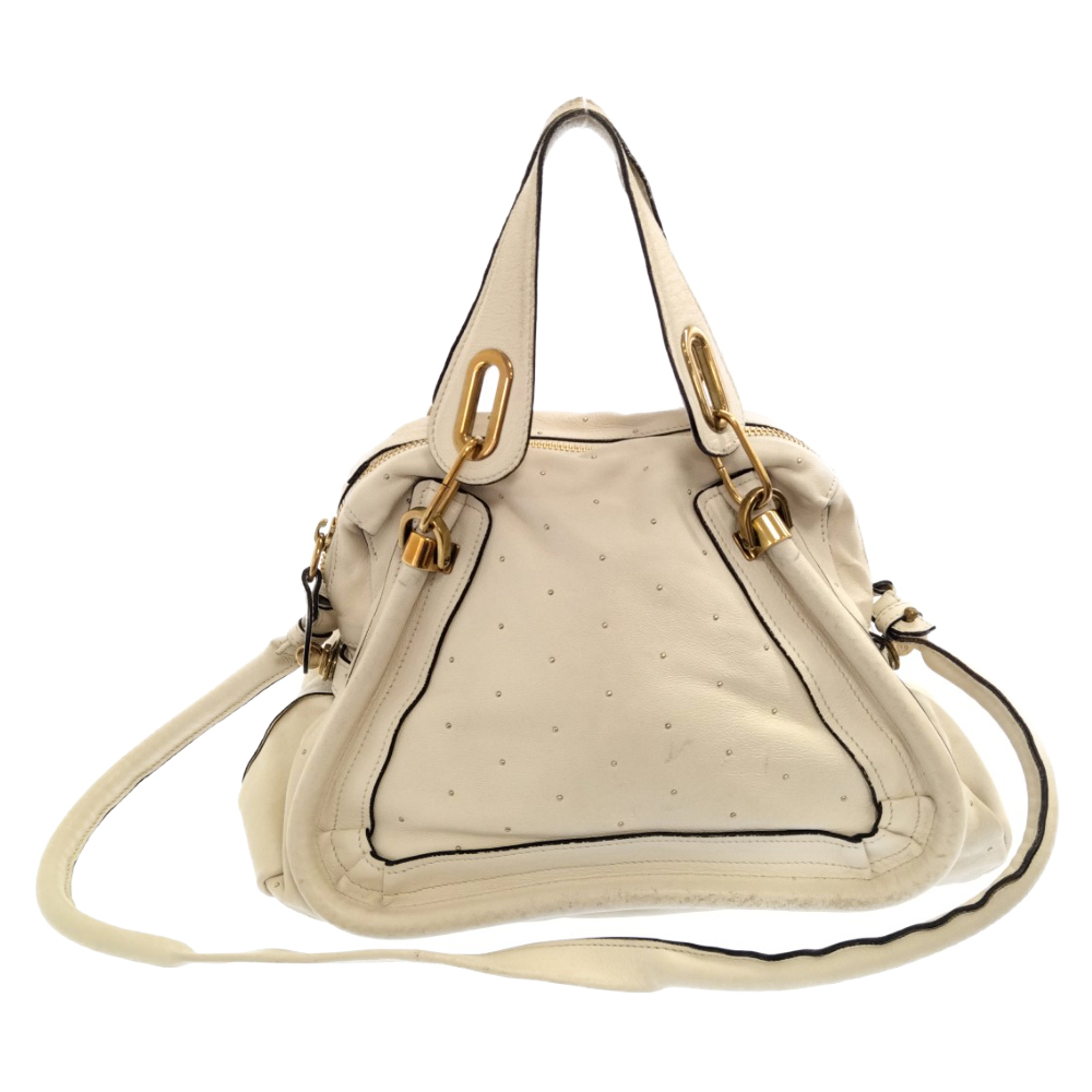 Chloe (クロエ) スタッズ装飾 2WAY ハンドバッグ ショルダーバッグ