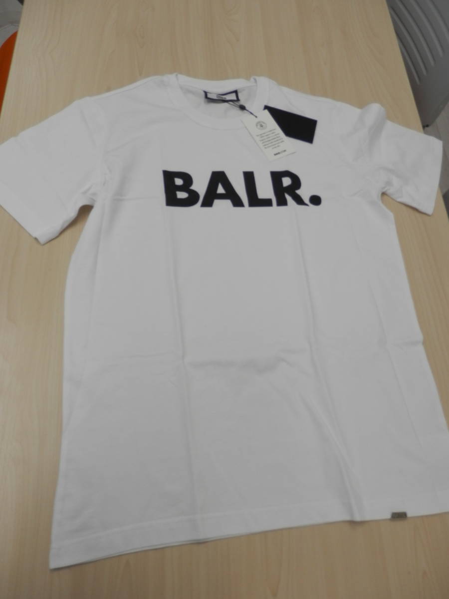  BALR. ボーラー Tシャツ Lサイズ ホワイト ロゴ 半袖 メンズ B1112.1048 Brand Straight T-Shirt シャツ BL22(Lサイズ)｜売買されたオークション情報、yahooの商品情報をアーカイブ公開 - オークファン 半袖シャツ一般