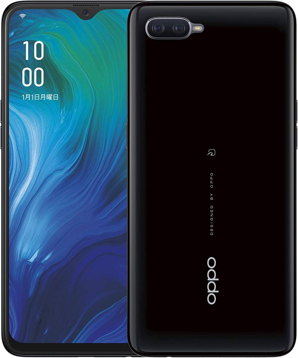 OPPO Reno A ブラック Android 9.0 6GB/64GB CPH1983 SIMフリー端末  