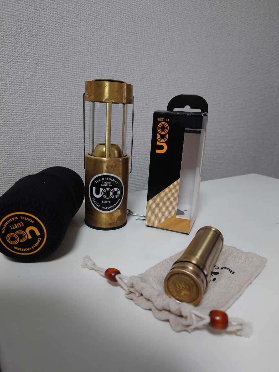 キャンドルランタン ブラス UCO : オイルランタン 真鍮 キャンプ