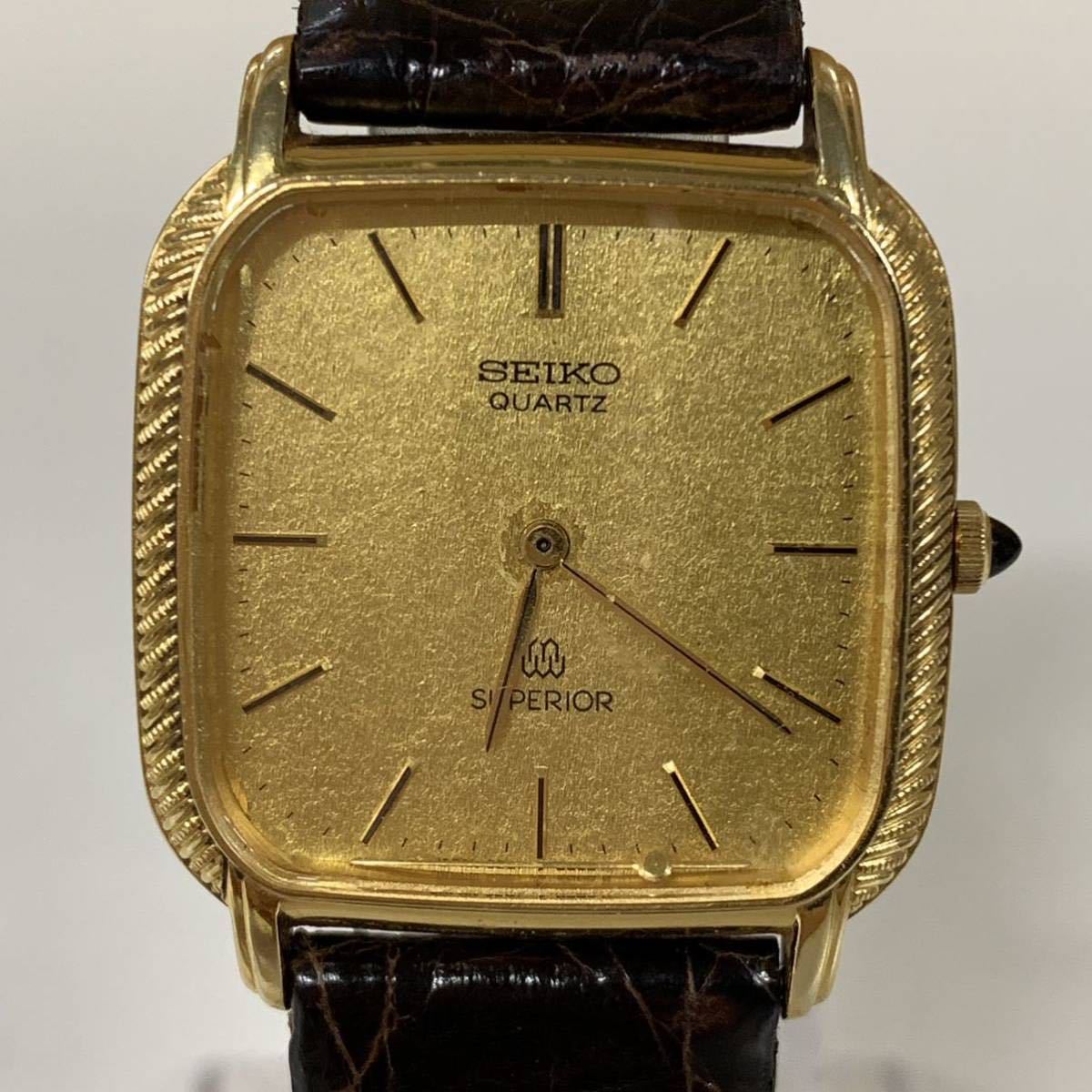 1円~【電池交換済】SEIKO セイコー SUPERIOR スーペリア 9681-5000 14K 