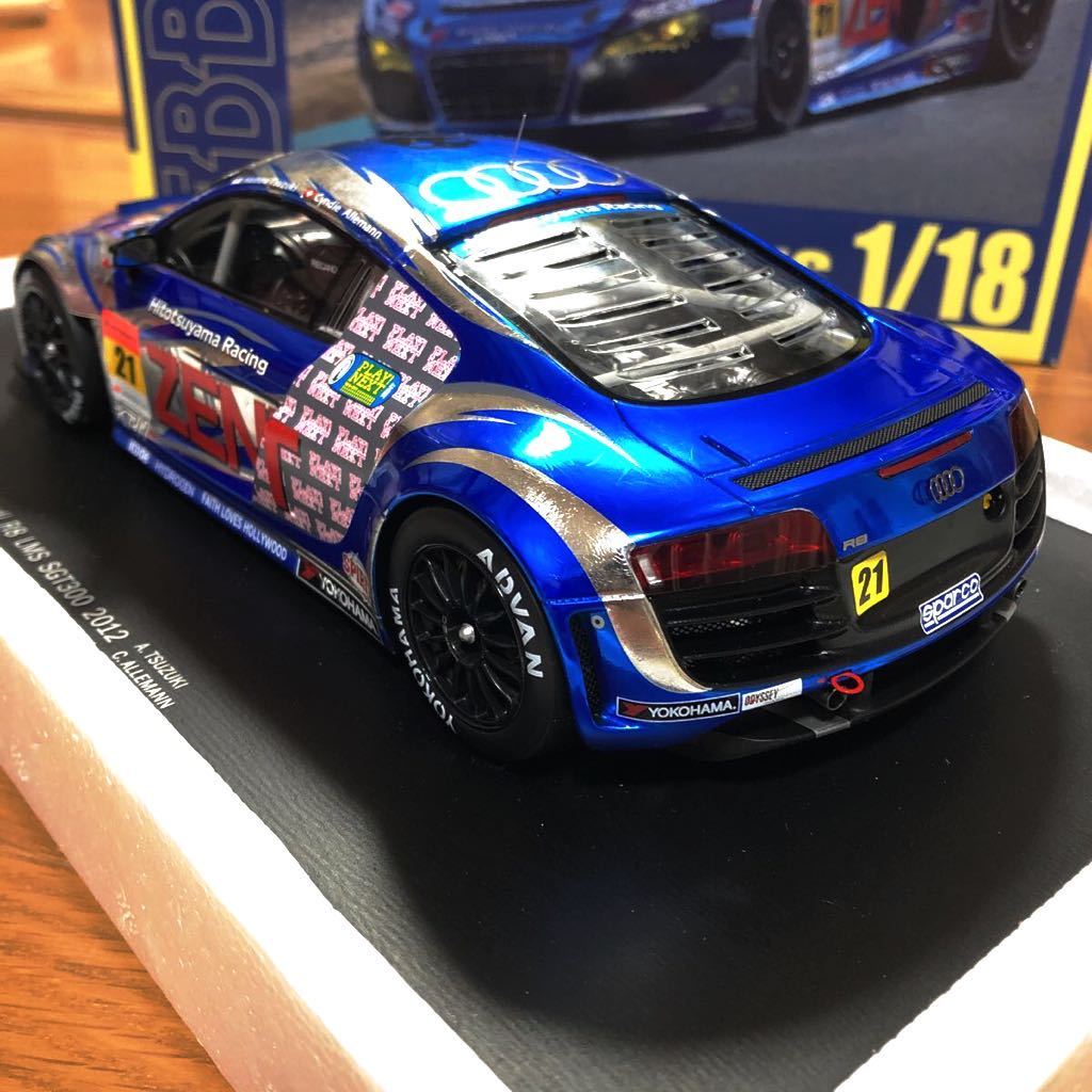 エブロ 1/18 スーパーGT 2012 ZENT Audi R8 LMS SGT300 2012 ゼント 