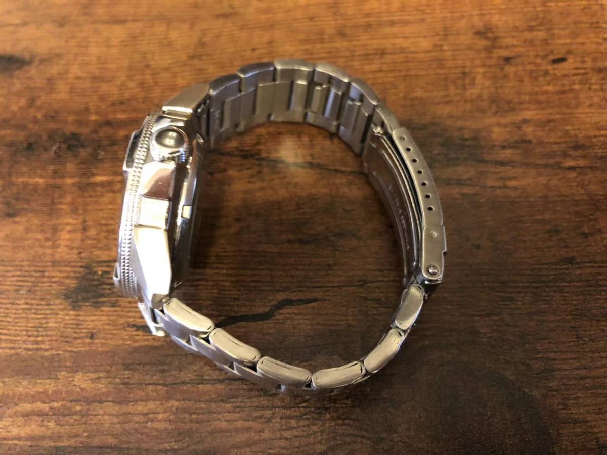 USED セイコー SEIKO 5 スポーツ メンズ 自動巻き 7S36-02H0 100M 