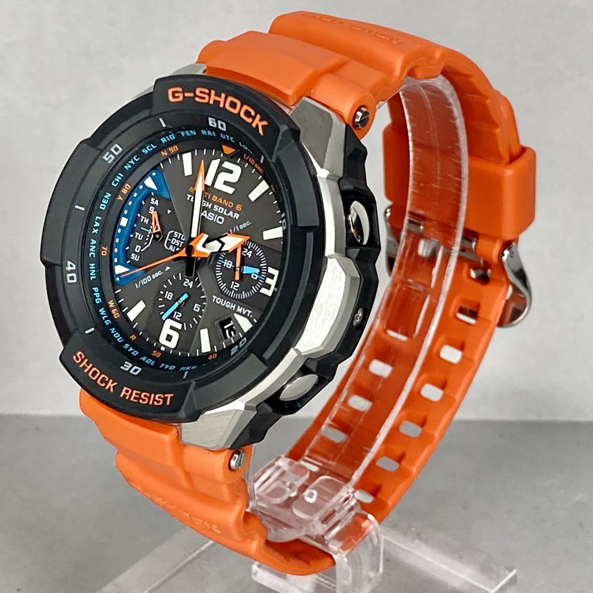 極美品 箱説付G-SHOCK GW-3000M-4AER グラビティマスター タフソーラー 