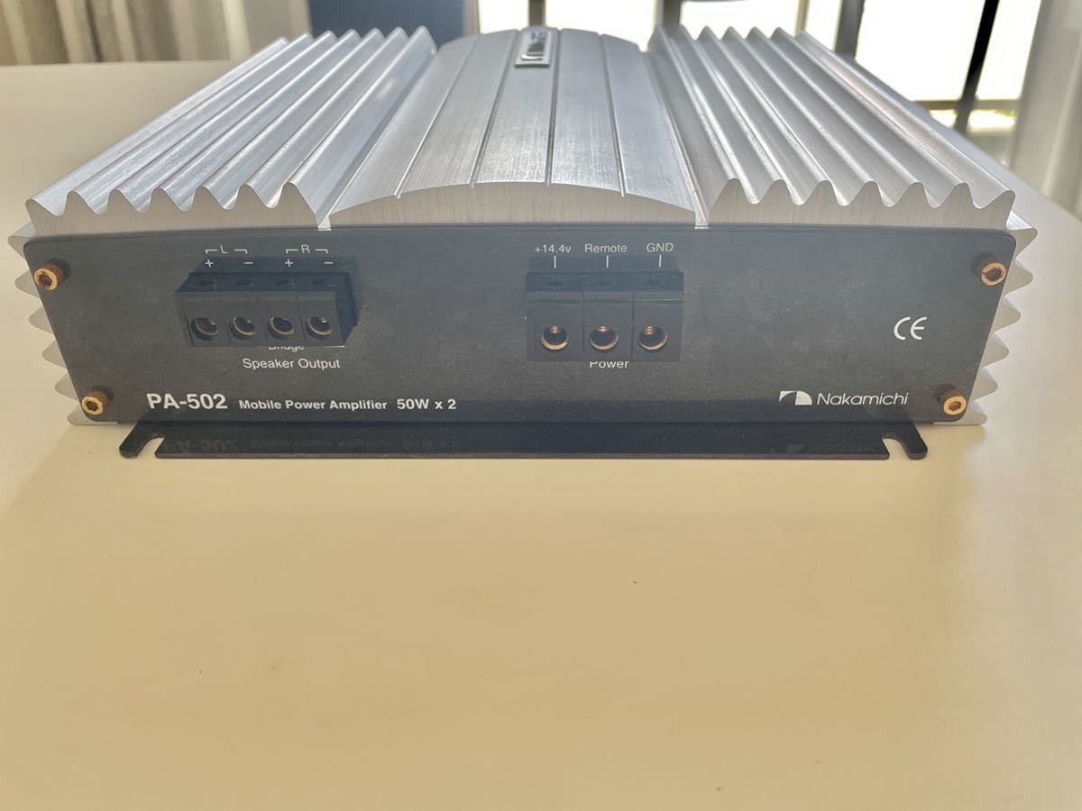Nakamichi ナカミチ PA-502 パワーアンプ カーオーディ車載アンプ nakamichi ナカミチ アンプ PA-502 【公式通販】