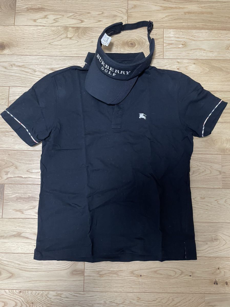 バーバリーゴルフ ポロシャツ バイザー MサイズBURBERRYGOLF