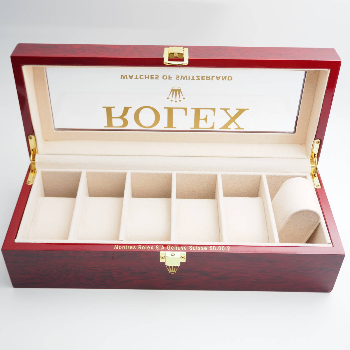 ROLEX 時計ケース ボックス 番号付き】ROLEX ディスプレイケース 6本収納 ロレックス ボックス