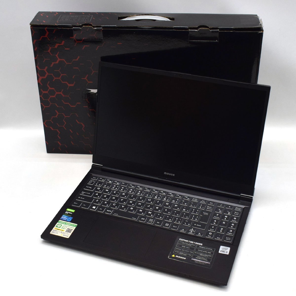 mouse G-Tune EGPN510G165S5 ゲーミングノートPC 15.6インチ Win11Home 
