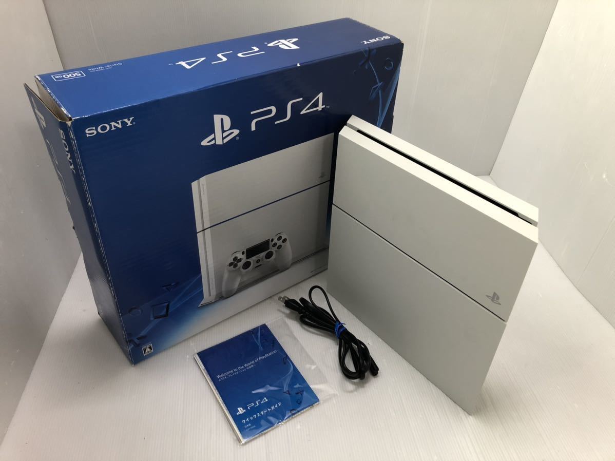 SONY PS4 本体 箱付き CUH-1200A ホワイト HDD500GB FW 8.50 動作良好 