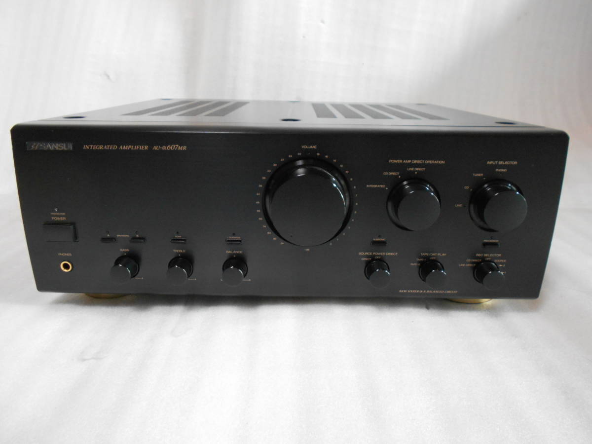 SANSUI プリメインアンプ AU-α607MR メンテナンス済 山水 サンスイ AU