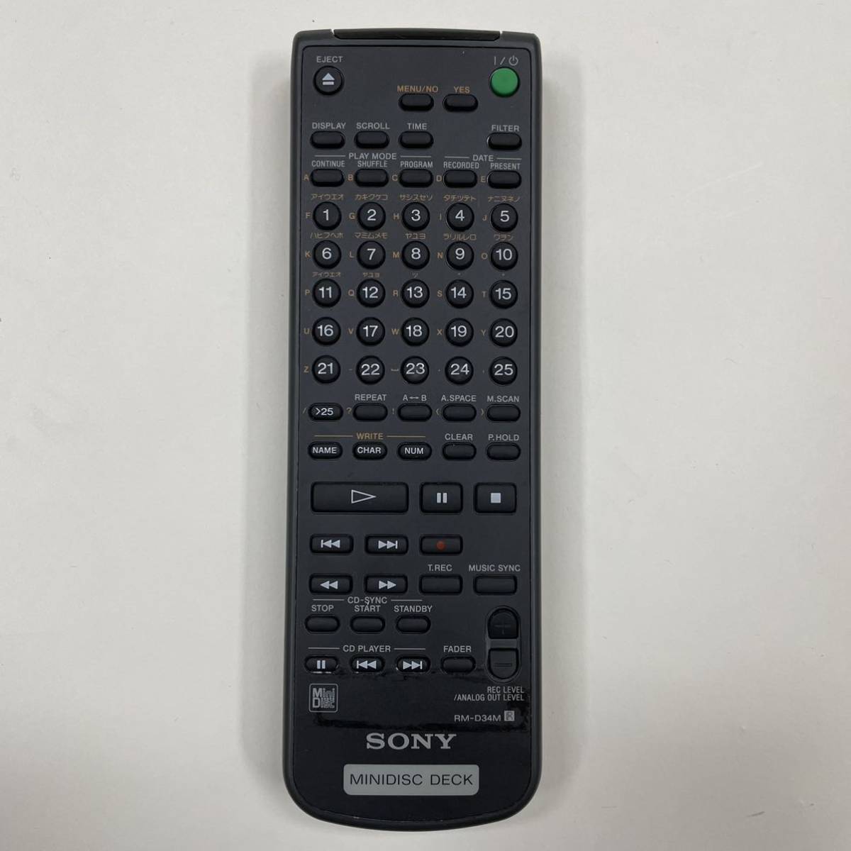 人気新品 SONY ソニー RM-D34M リモコン 中古