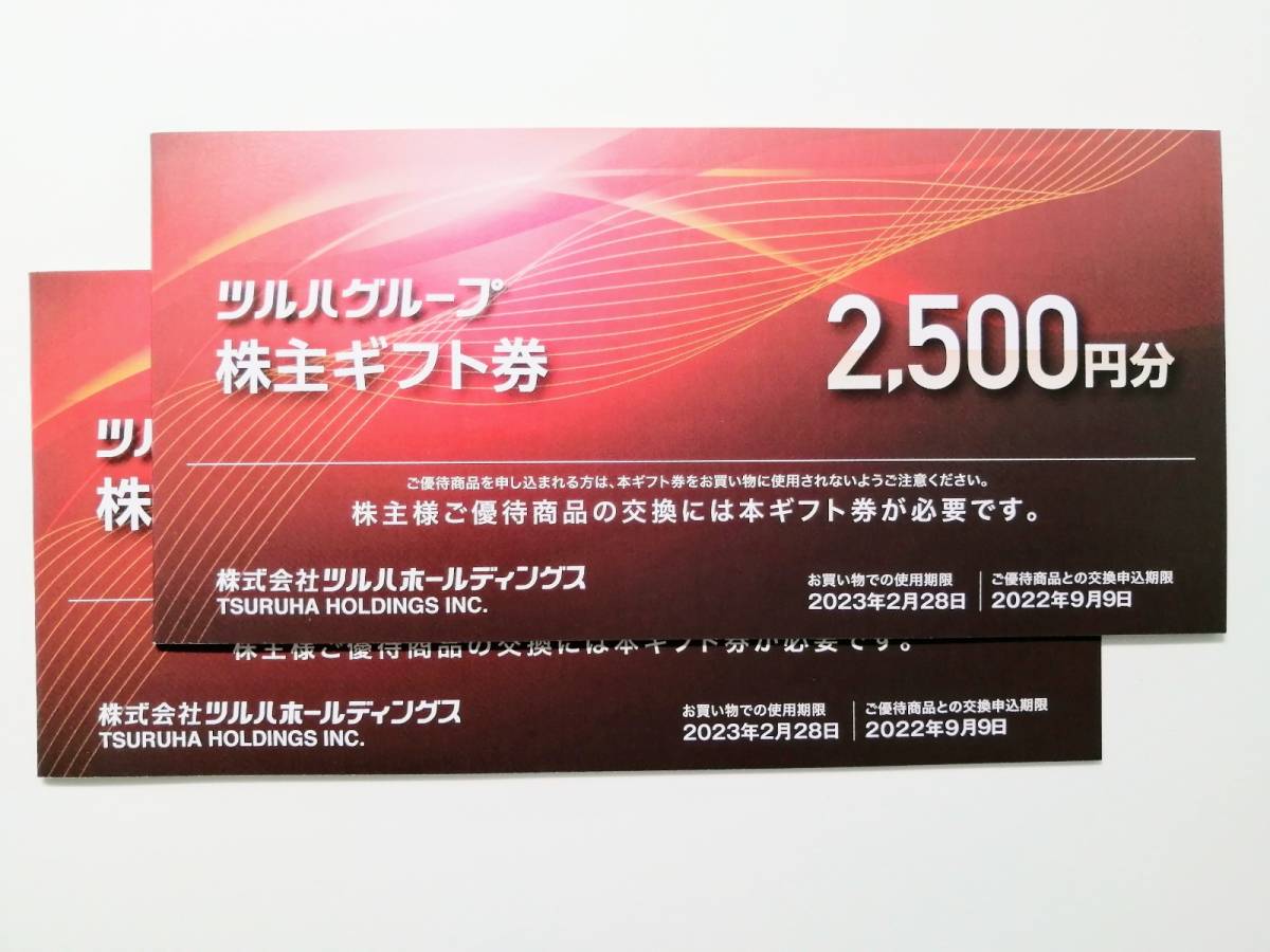 ツルハ 株主優待 商品券 5000円分 (500円券×10枚) くすりの福太郎 