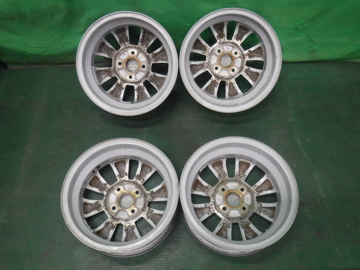 ☆ ホイール 4本 スズキ純正 14インチ 14×4.5J ＋45 PCD100 4H シルバー