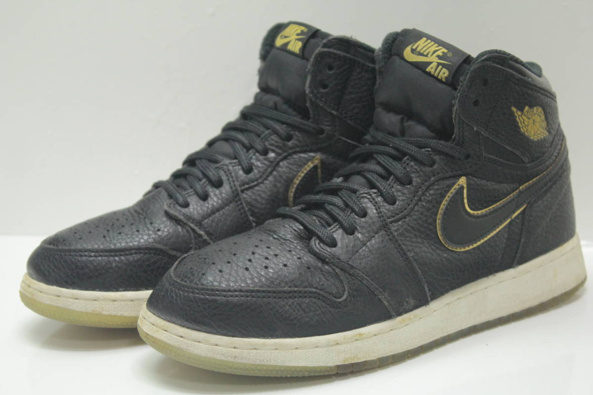 ナイキ エアジョーダン1 レトロ◇25cm◇黒金◇2017年製◇NIKE AIR 