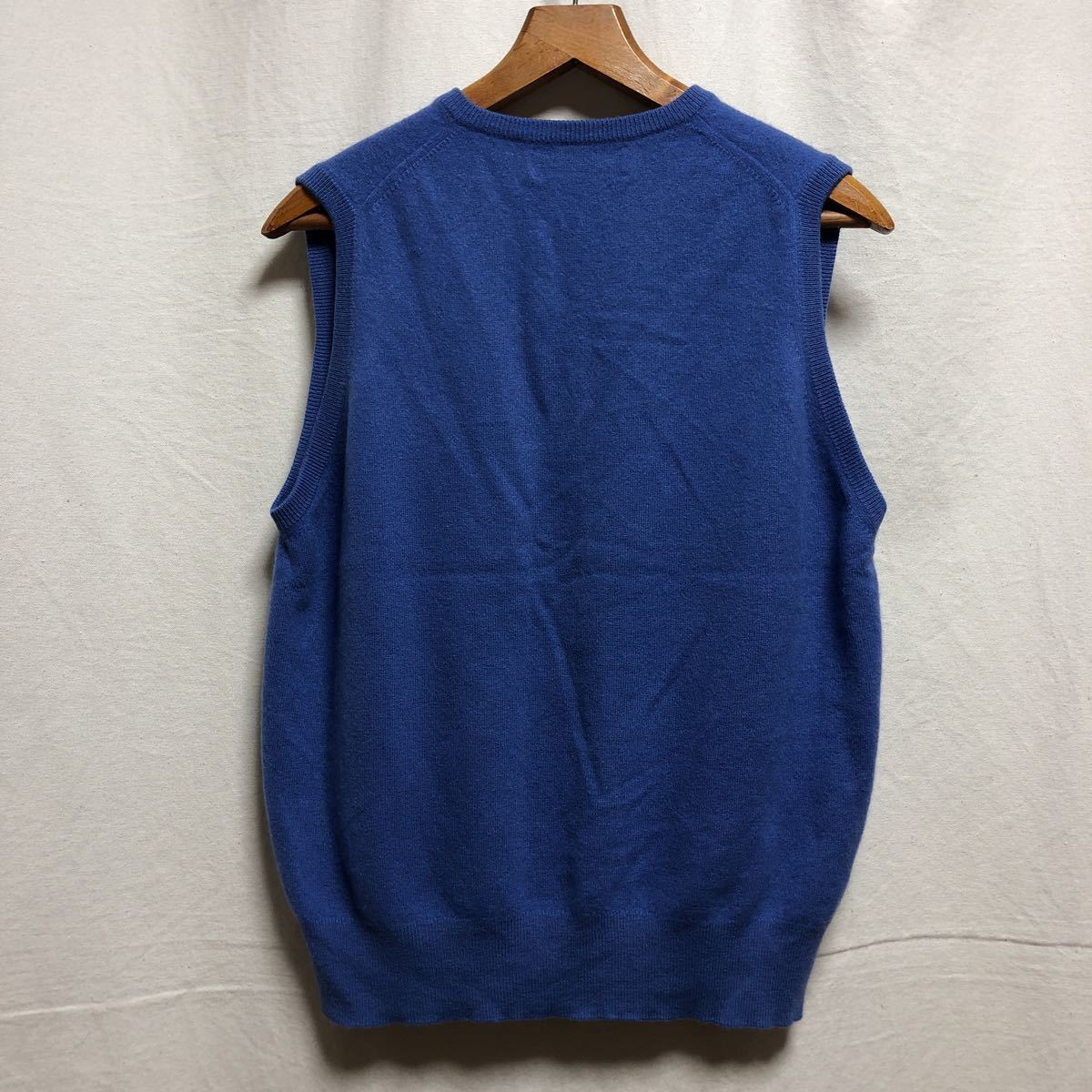 オールド スコットランド製 ジョンストンズ カシミアベスト ニット 