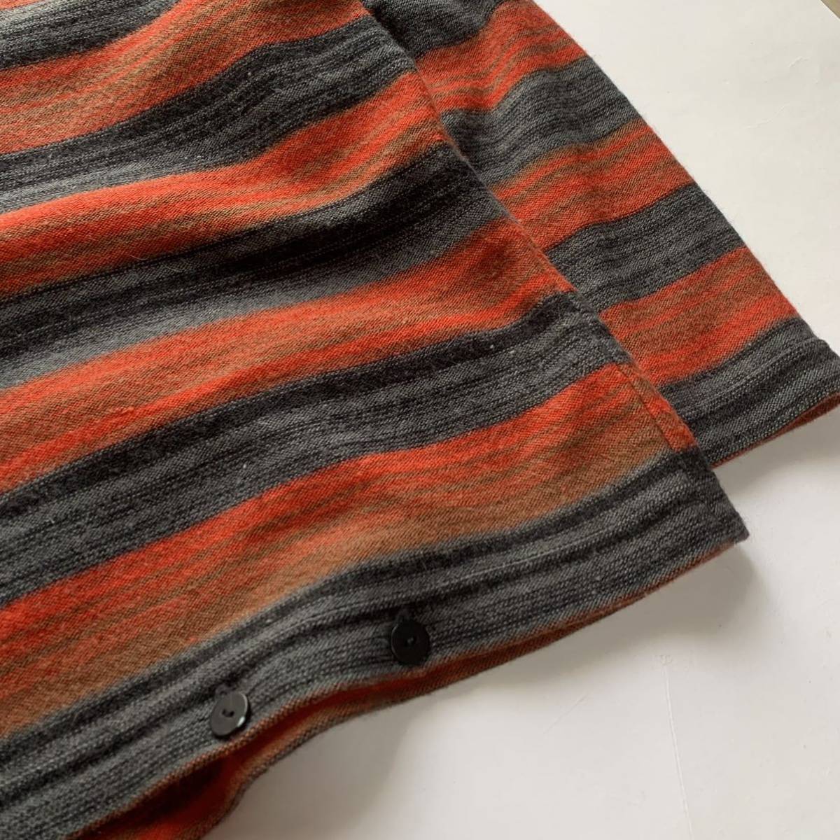 90s 筆タグ issey miyake ニット ボーダー ハイネック イッセイミヤケ