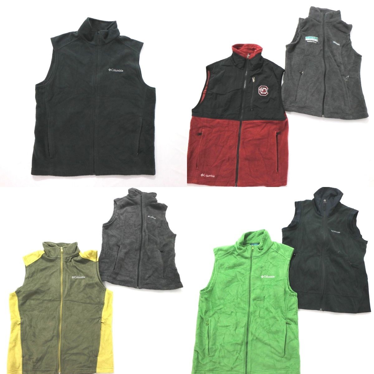 【定番，お得】 コロンビア フリースベスト set 切り替え 防寒 他 メンズM/L 7枚セット まとめ売り 古着卸 1円スタート 最落なし MI3896(ベスト)｜売買されたオークション情報、yahooの商品情報をアーカイブ公開 男性用