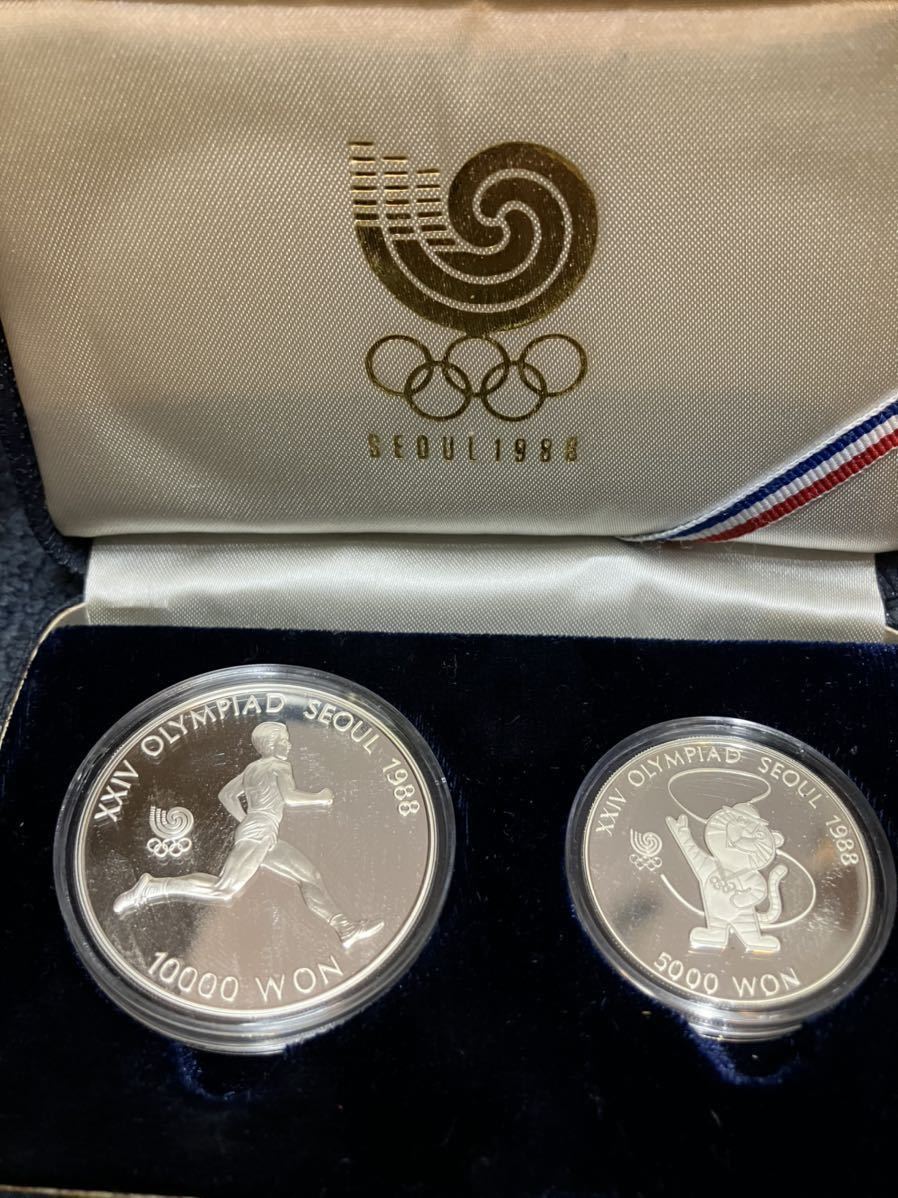 記念銀貨 1988年ソウルオリンピック 記念メダル マラソン 10000ウォン