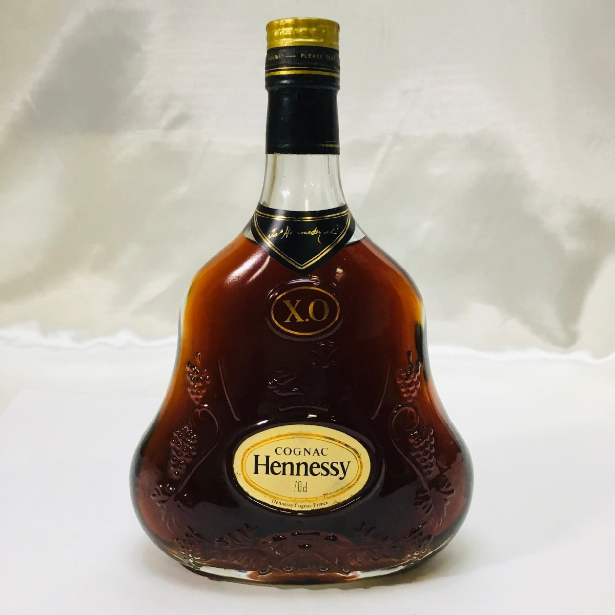 未開栓HENNESSY ヘネシー XO コニャック クリアーボトル 金キャップ