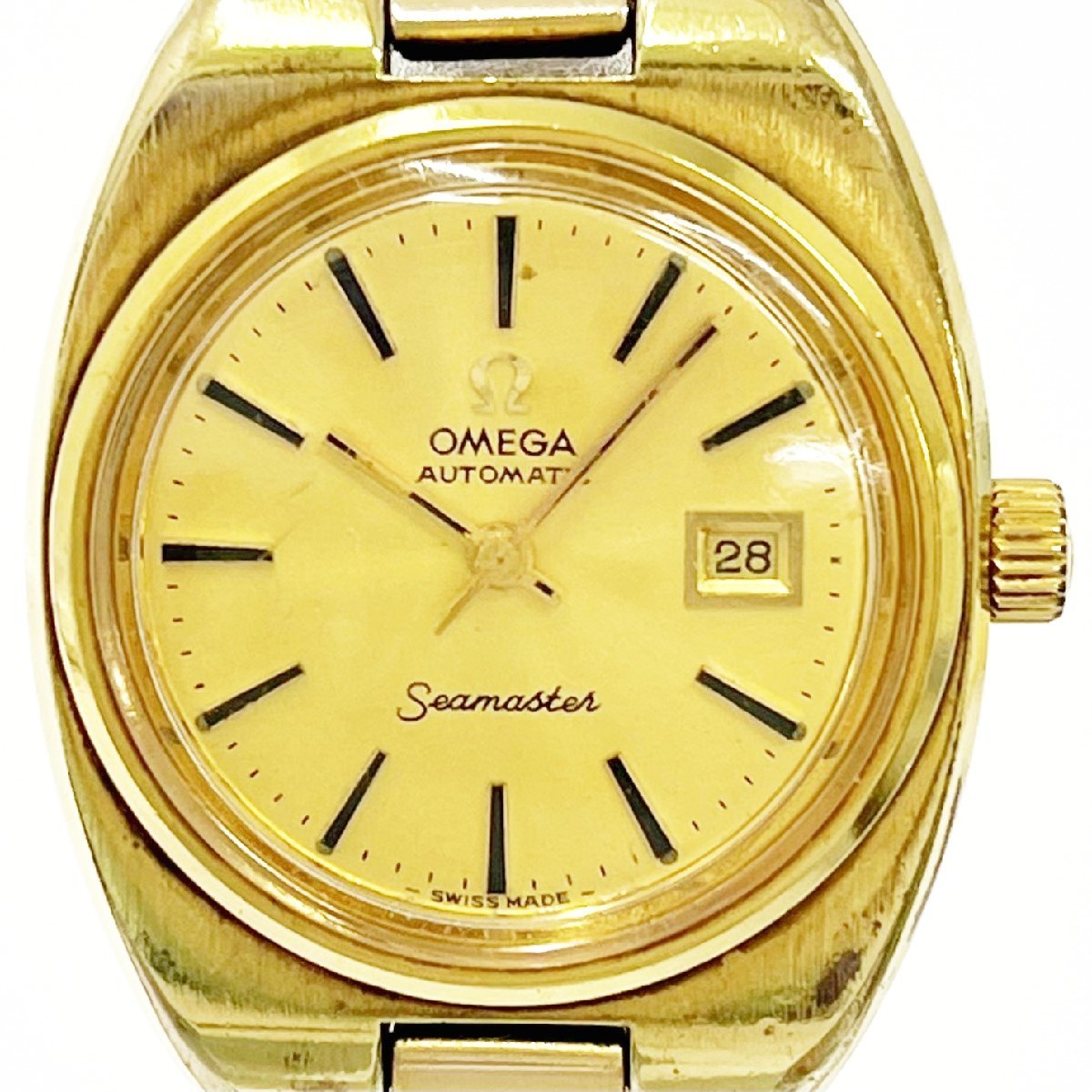 良品】 OMEGA オメガ シーマスター GP 自動巻き レディース 116503