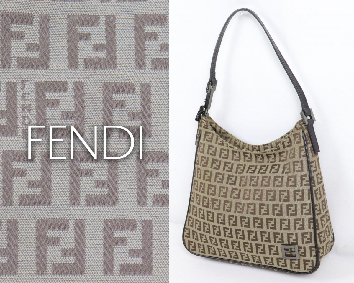 FENDI フェンディ ハンドバッグ ズッカ柄 ブランドバッグ レディース 