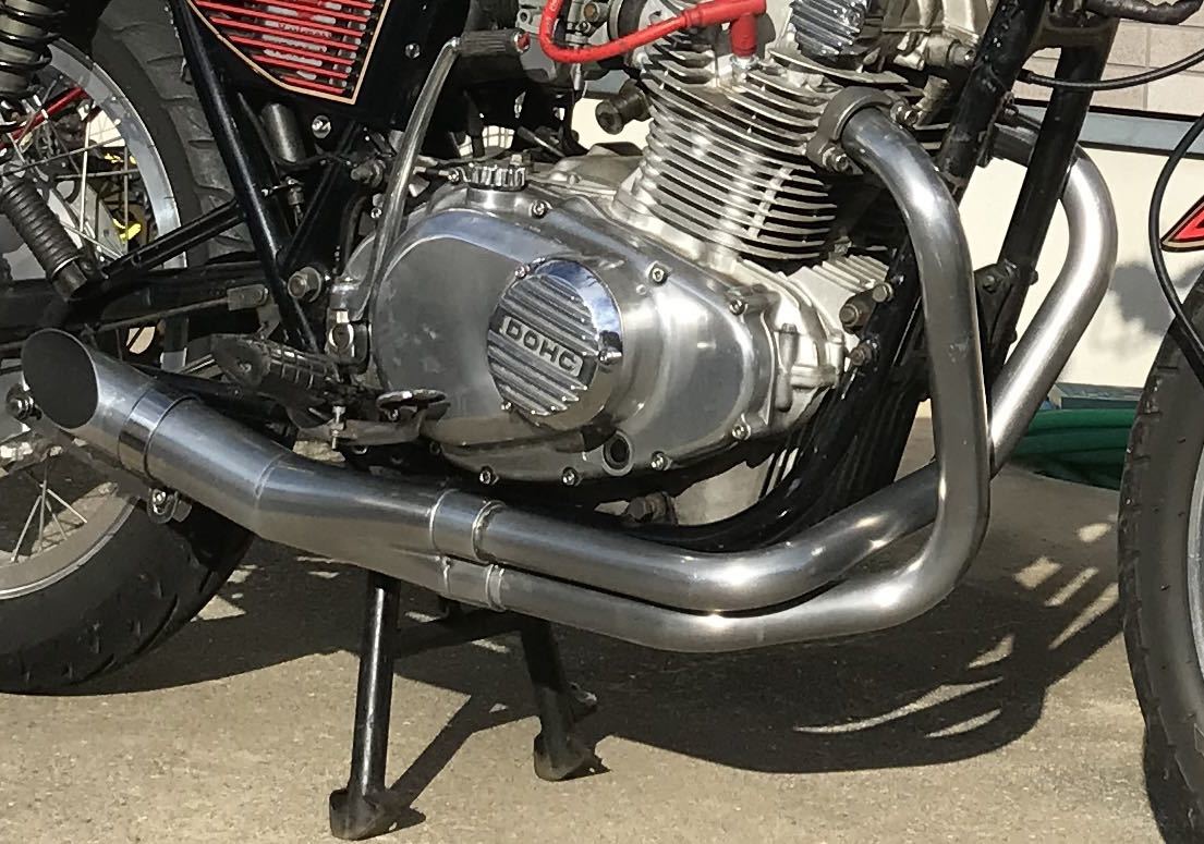 ga400 gsx400eキャンディーライフ セクロス管マフラー アルミ製