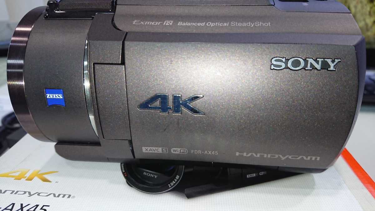 低価，大人気 SONY ソニー 4Kビデオカメラ FDR-AX45(ブロンズブラウン