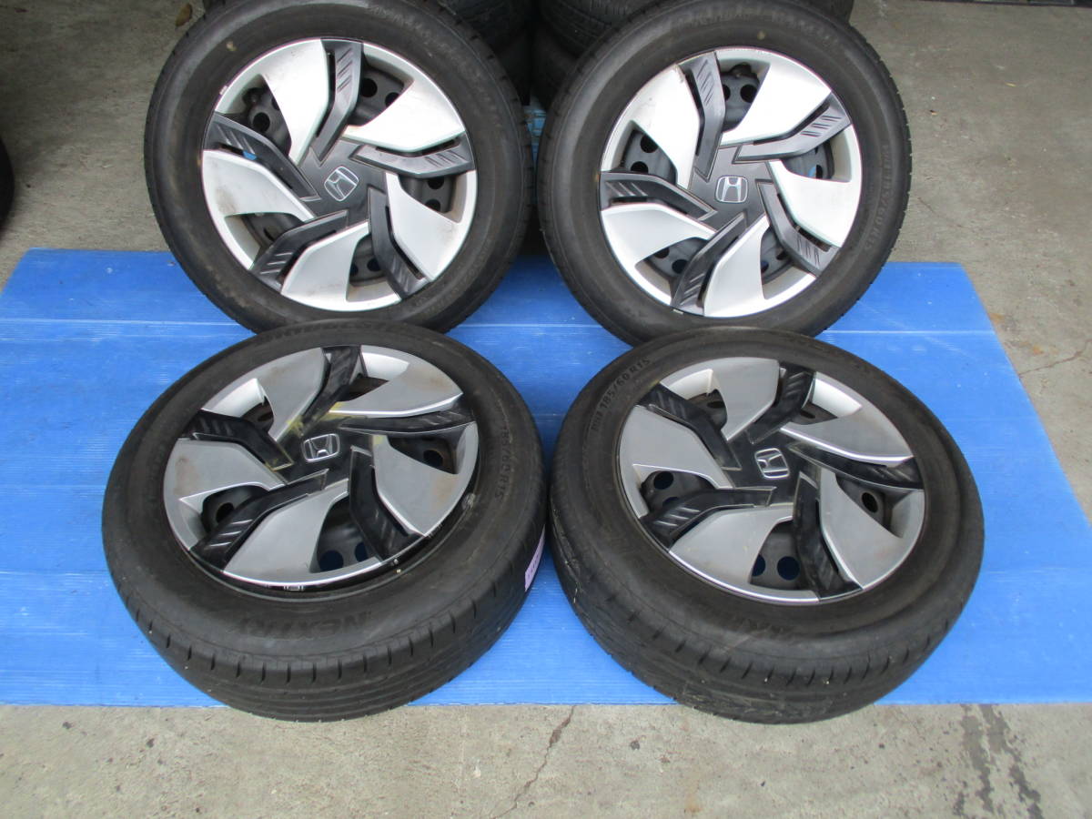 TS137 ホンダ純正 185/60R15 鉄ホイール付 4本セット フィット等 TS137 ホンダ純正 185/60R15 鉄ホイール付 4本セット フィット等
