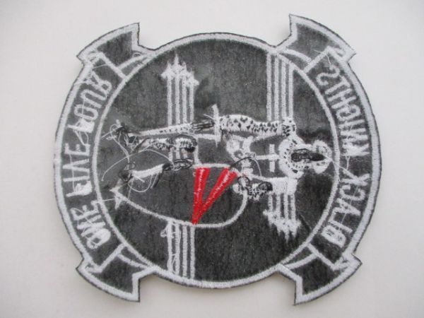 送料無料】アメリカ海軍BLACK KNIGHTSブラックナイツ米海軍パッチ刺繍