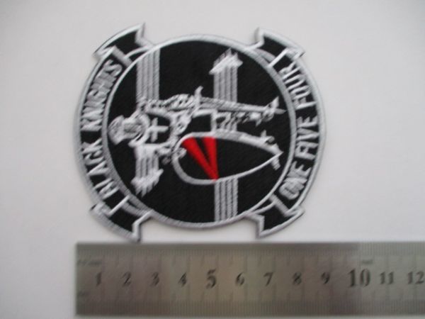 送料無料】アメリカ海軍BLACK KNIGHTSブラックナイツ米海軍パッチ刺繍