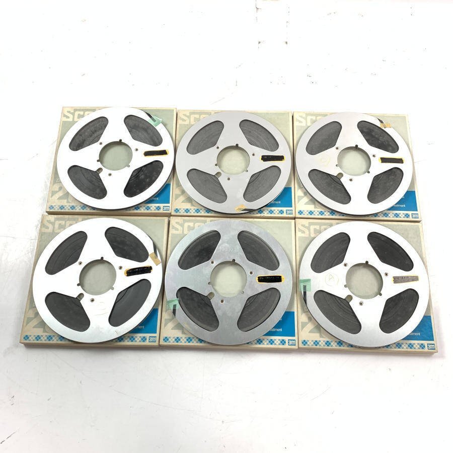 Scotch 206 10号 オープンリールテープ 6個セット Scotch 206-1/4in.x2500ft. オープンリールTape 6本セット 10号メタル