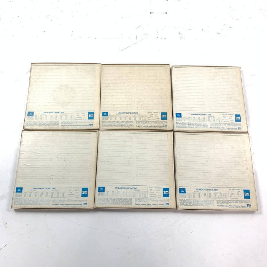 Scotch 206-1/4in.x2500ft. オープンリールTape 6本セット 10号メタル
