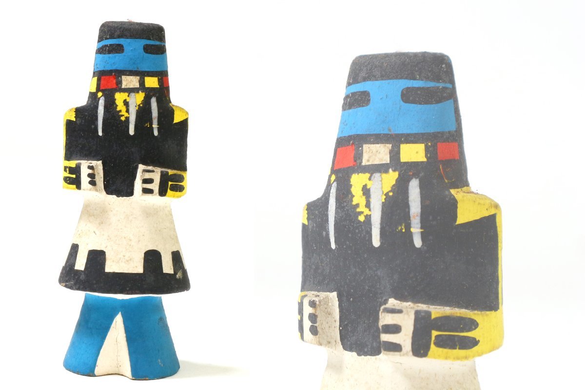 民芸美術 カチナドール 木彫 彩色 ホピ ネイティブアメリカン 郷土玩具 オブジェ インテリア