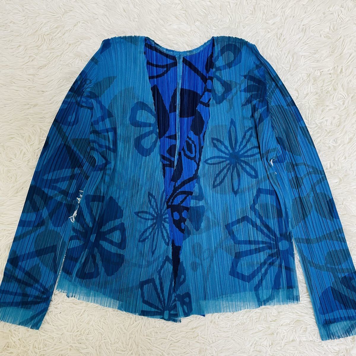 極美品/PLEATS PLEASE プリーツプリーズ/イッセイミヤケ/カーディガン 